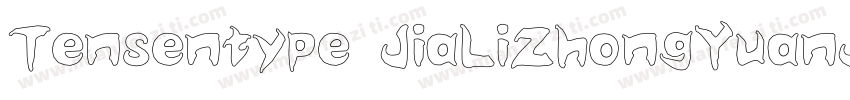 Tensentype JiaLiZhongYuanJF Regular字体转换